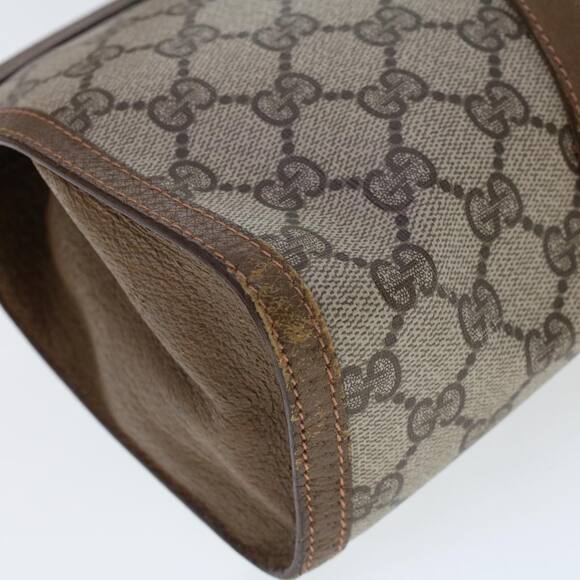 GUCCI GG Canvas Web Sherry Line Clutch Bag Beige Red Green 89.01.033 - Picture 15 of 16